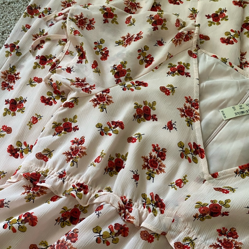 Madewell Tie Sleeve Ruffle Waist Midi Dress - Picture 5 of 6